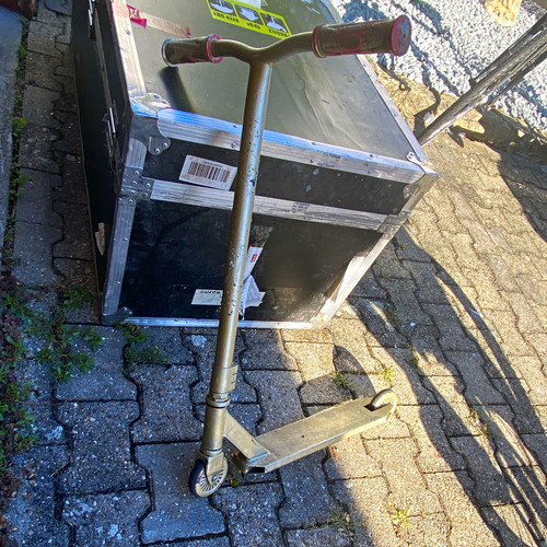 Bar stunt scooter - scooter, gold/rot